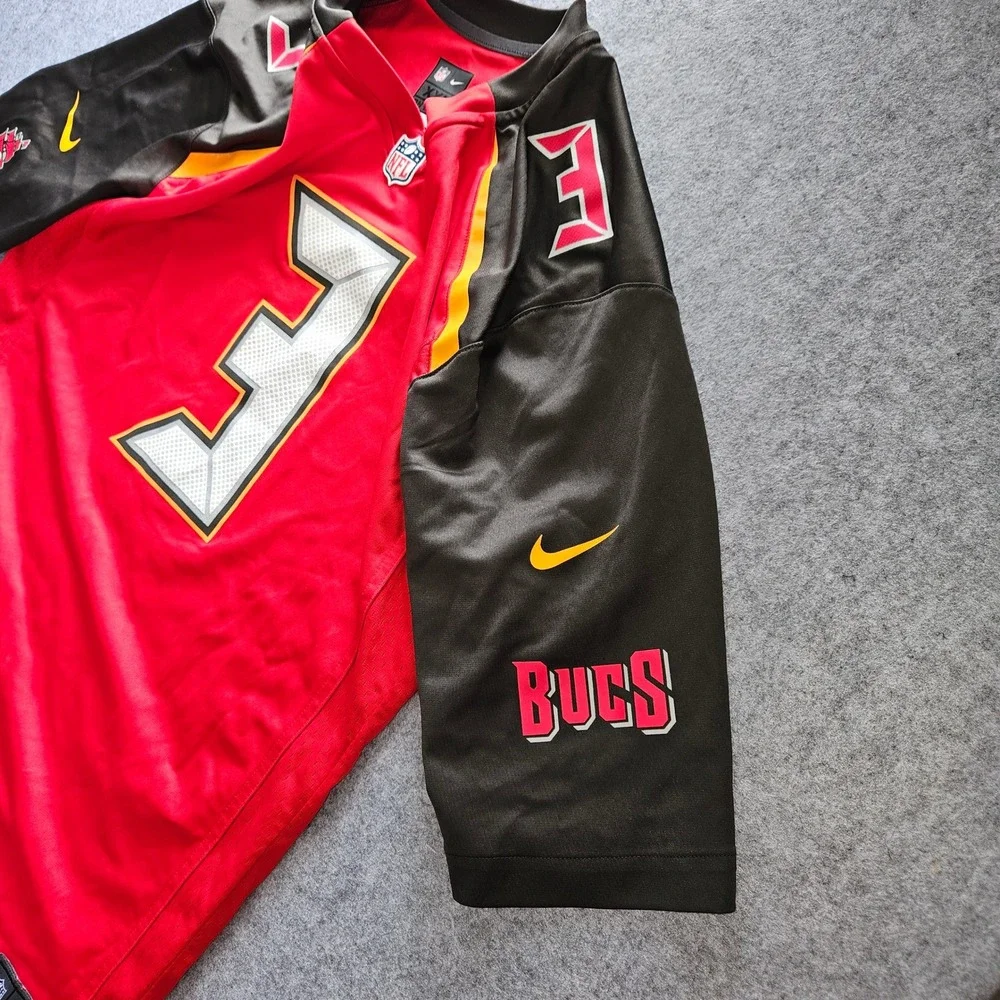 Nike Jameis Winston Tampa Bay Buccaneers NFL Jersey Red Mens XXL 3 On Field